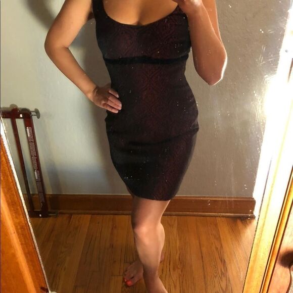 Nanette Lepore Vintage 2 Pc Shift Dress Suit Acetate/Acrylic Burgundy Sz 4 - Picture 11 of 14